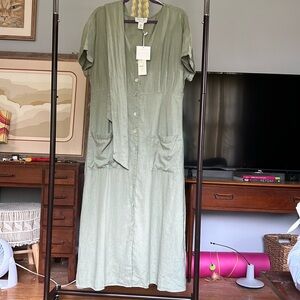 Rachel Zoe linen dress XL NWT
